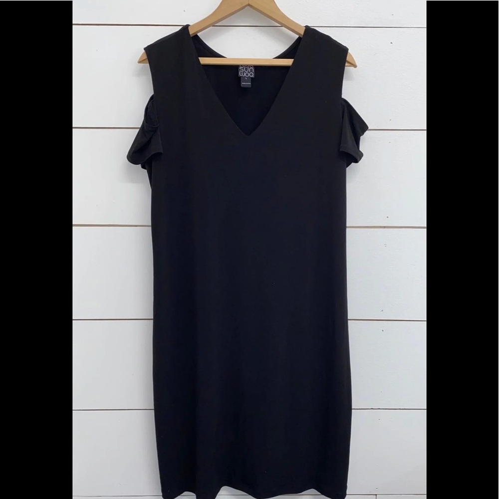 Clara Sun Woo Cold Shoulder Dress Large